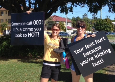 Best signs at the Gold Coast Airport Marathon